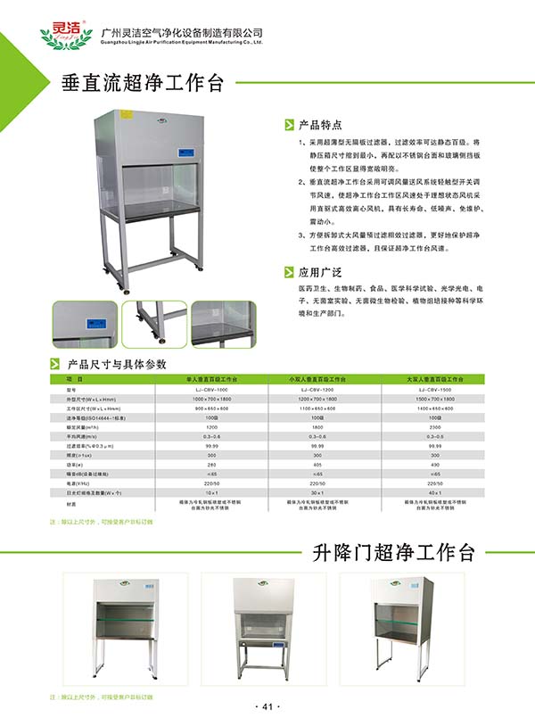 單人垂直超凈工作臺一般應(yīng)用