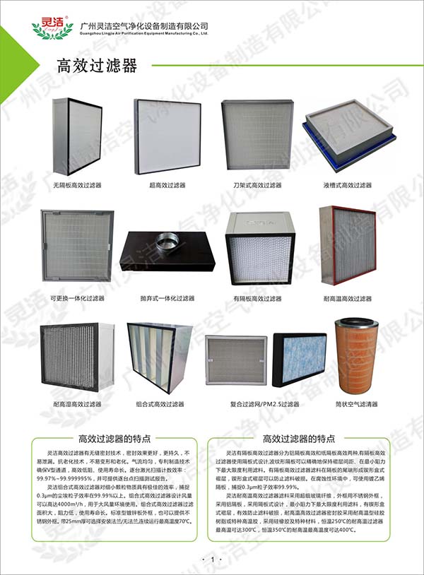 空氣過濾器_過濾棉_初效|中效|高效過濾器_過濾網袋—靈潔凈化