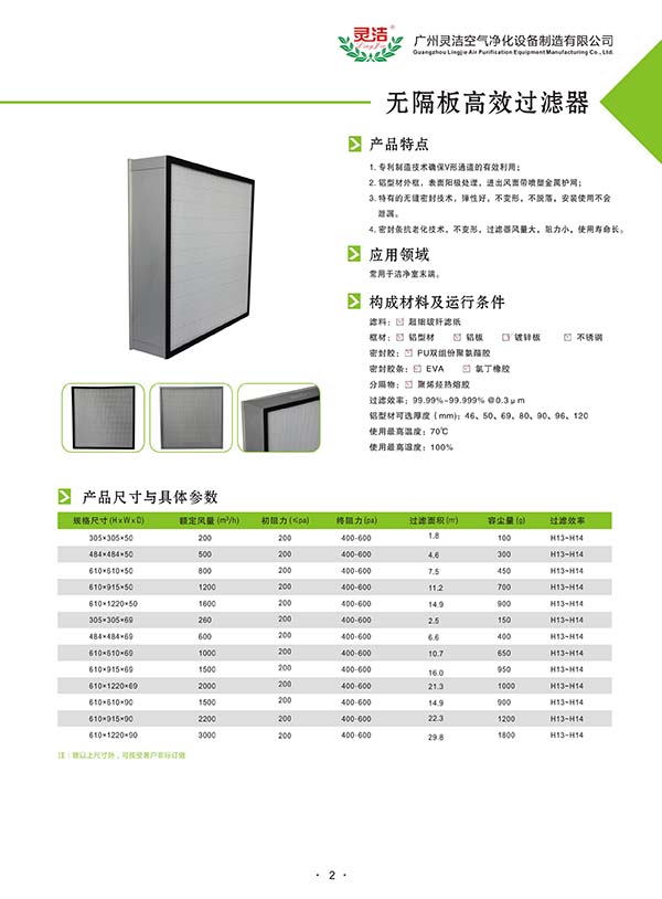 萬級/百級/千級潔凈棚高效過濾器 萬級/百級/千級潔凈棚高效過濾器